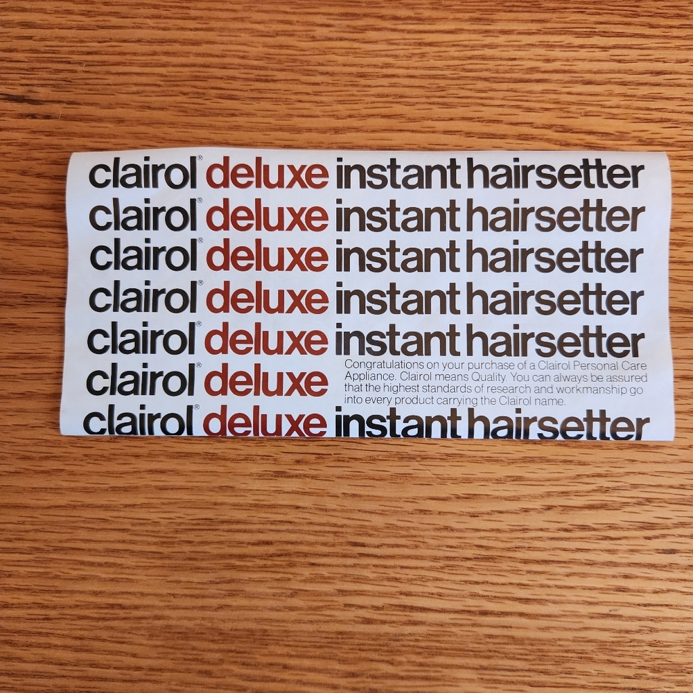 Vintage Clairol Deluxe Instant Hair Setter Rollers - Made In Denmark Tested - Picture 4 of 5